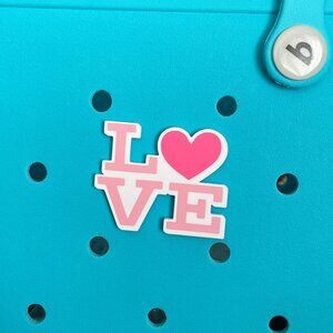 LOVE Valentine Bogg Charm-Valentine's Day Bogg Charm-New!